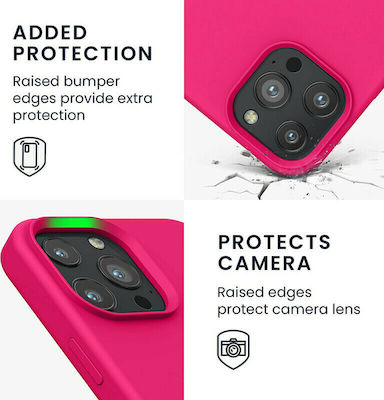 KWmobile Rubberized TPU Back Cover Σιλικόνης Neon Pink (iPhone 13 Pro Max)