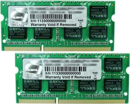 G.Skill DDR3 4GB RAM with 2x2GB Modules and Speed 1600 for Laptop