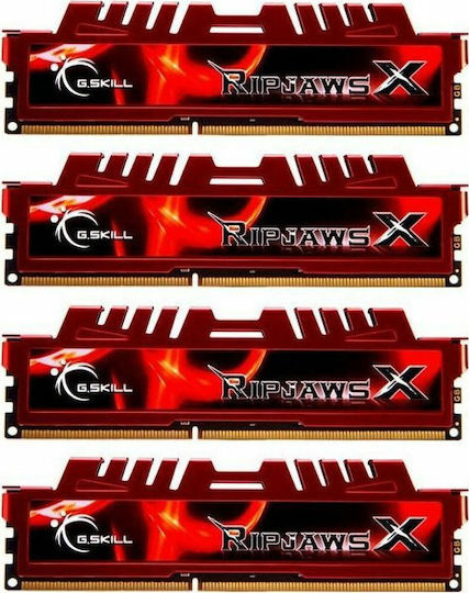 G.Skill RipjawsX DDR3 32GB RAM με 4x8GB Modules και Ταχύτητα 1333 για Desktop