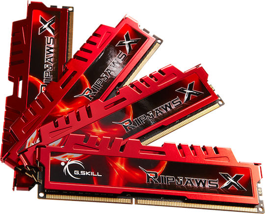 G.Skill RipjawsX DDR3 32GB RAM με 4x8GB Modules και Ταχύτητα 1333 για Desktop