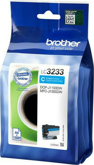 Brother LC-3233 Original InkJet Printer Ink Cyan (LC-3233C)