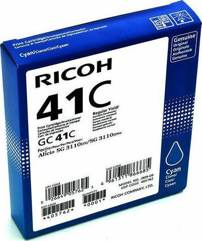 Ricoh GC41C Original InkJet Printer Ink Cyan (405762)