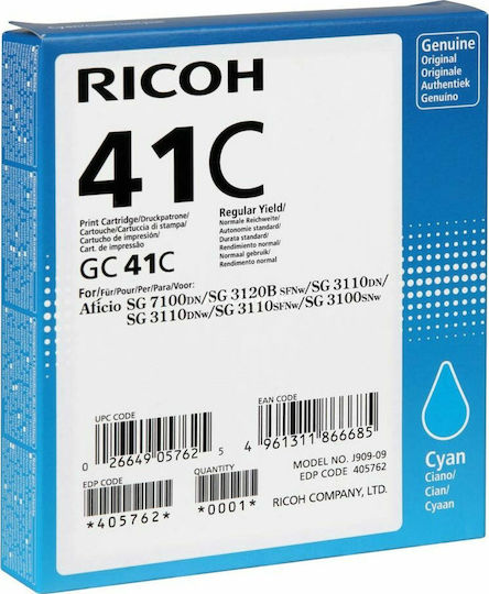 Ricoh GC41C Original InkJet Printer Ink Cyan (405762)