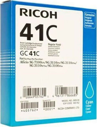 Ricoh GC41C Original InkJet Printer Ink Cyan (405762)
