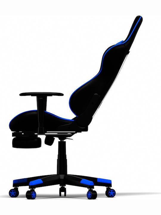 Oneray D0921F Scaun Gaming Din piele ecologică cu Suport pentru picioare Negru/Albastru