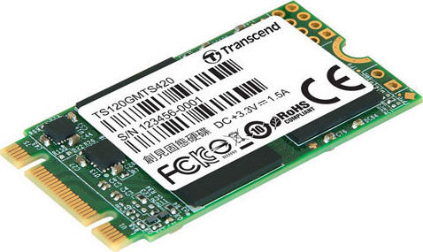 Transcend MTS420 SSD 120GB τύπου M.2 με σύνδεση SATA III TS120GMTS420S