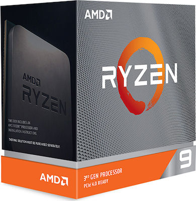 AMD Ryzen 9 3900XT 3.8GHz Επεξεργαστής 12 Πυρήνων για Socket AM4 σε Κουτί