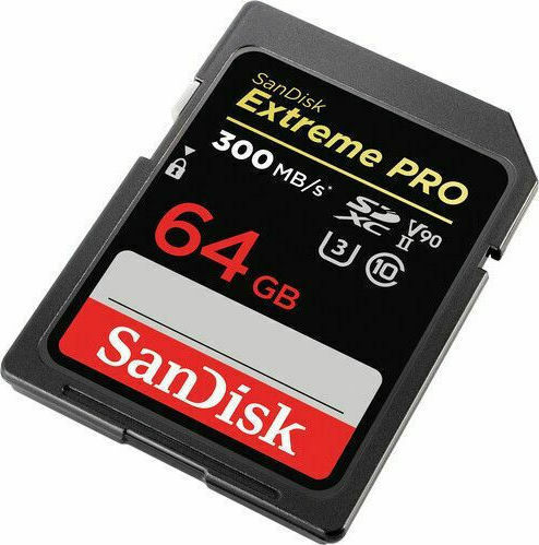 Sandisk Extreme Pro SDXC 64GB U3 V90 UHS-II 300MB/s
