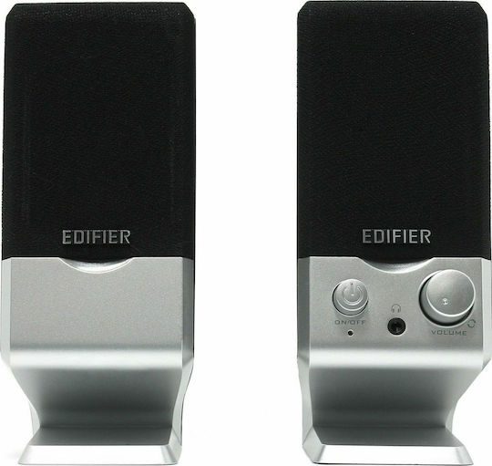 Edifier M1250 Компютърни тонколони 2.0 с мощност 1.2W в Сребрист цвят