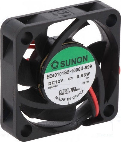 Sunon Ανεμιστήρας 40mm 12V 5τμχ (EE40101S2)