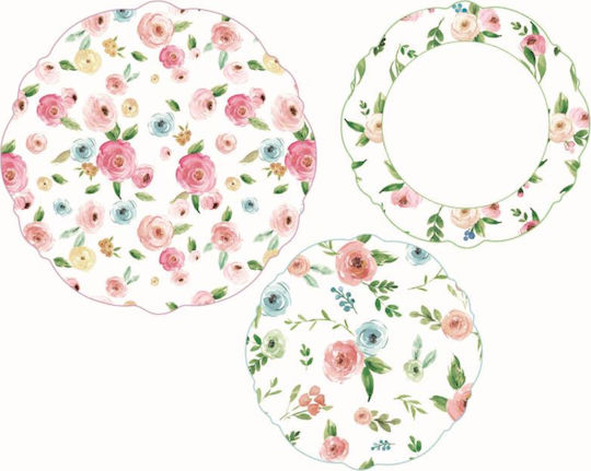 Cryspo Trio Primavera Multicolour Porcelain Dinnerware Set 18pcs