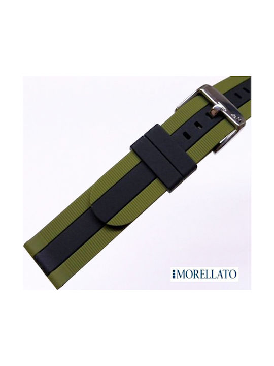 Morellato Bolsena Gummi-Armband Grün 22mm