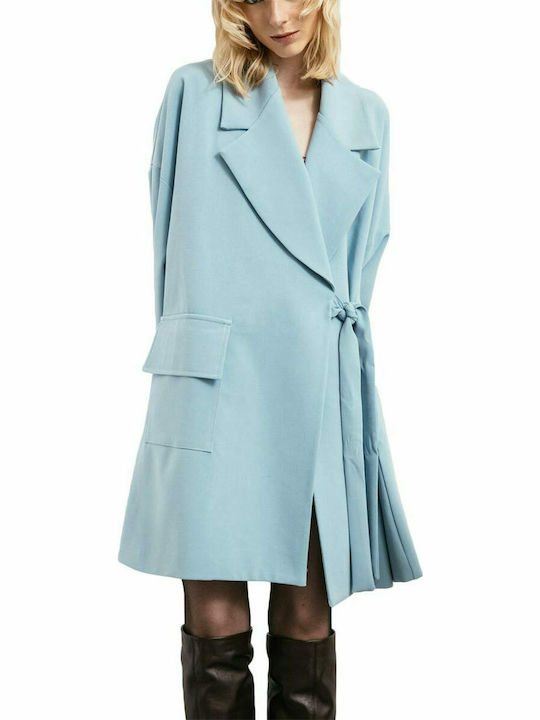 Lumina wrap dress light blue Women's - L5041-bl