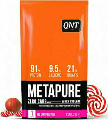 QNT Metapure Zero Carb Whey Isolate Πρωτεΐνη Ορού Γάλακτος με Γεύση Red Candy 30gr