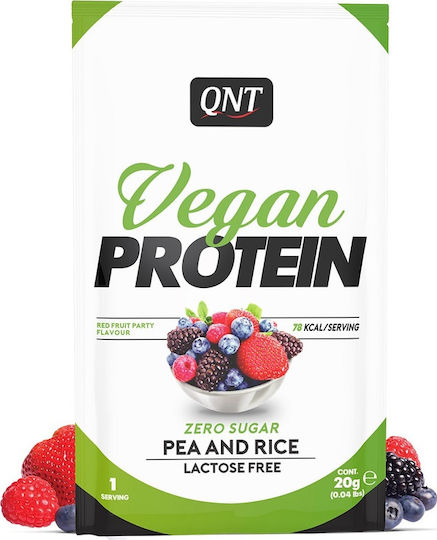 QNT Vegan Protein Gluten & Lactose Free with Flavor Red Fruit Party 20gr