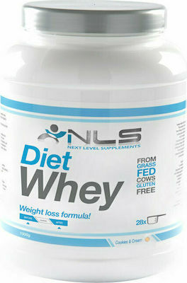 NLS Diet Whey Fără gluten cu Aromă de Fursecuri și cremă 1kg