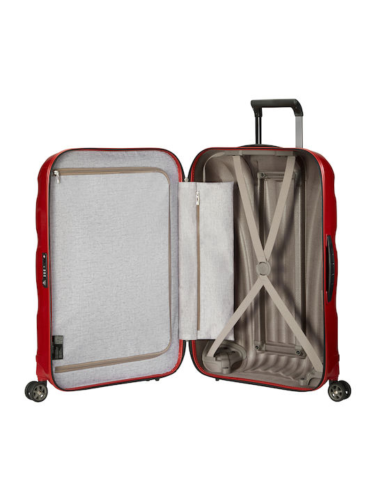Samsonite C-LITE Große Hart Reisekoffer Rote mit 4 Rädern Höhe 75cm