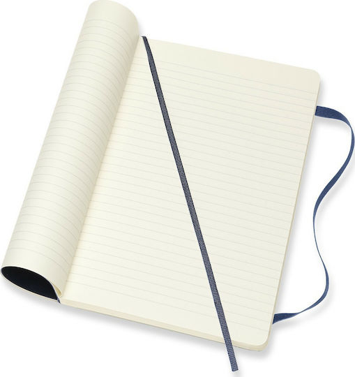 Moleskine Classic Collection Σημειωματάριο Ριγέ με Λάστιχο Μπλε