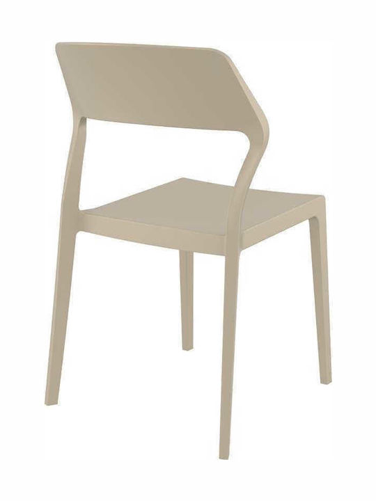 Scaun de exterior Polipropilenă Snow Taupe 52x56x83cm
