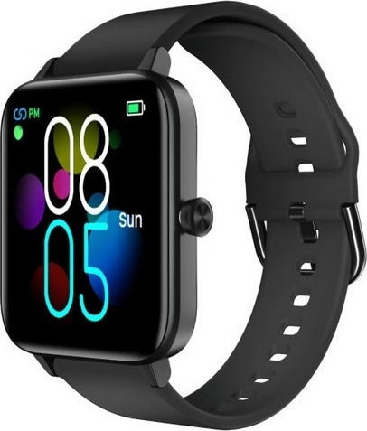 Cubot C7 Stainless Steel Smartwatch με Παλμογράφο (Μαύρο)