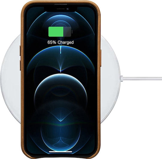 iCarer Oil Wax Back Cover Piele Maro (iPhone 13 Pro)