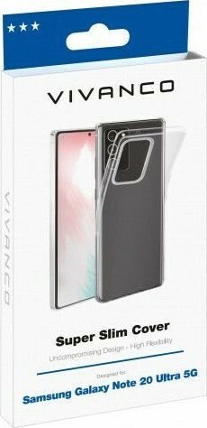 Vivanco Super Slim Back Cover Σιλικόνης Διάφανο (Galaxy Note 20 Ultra)