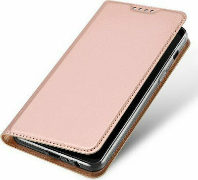 Dux Ducis Skin Pro Series Buchen Sie Synthetisches Leder Rose Gold (Galaxy A8+ 2018)