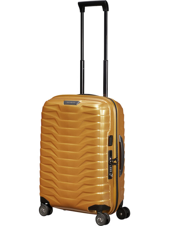 Samsonite Proxis Βαλίτσα Ταξιδίου Καμπίνας Σκληρή Χρυσή με 4 Ρόδες Ύψους 55εκ.
