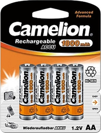 Camelion Επαναφορτιζόμενες Μπαταρίες AA Ni-MH 1800mAh 1.2V 4τμχ