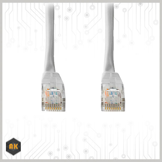 Nedis U/UTP Cat.5e (Gigabit) Καλώδιο Δικτύου Ethernet 5m Γκρι