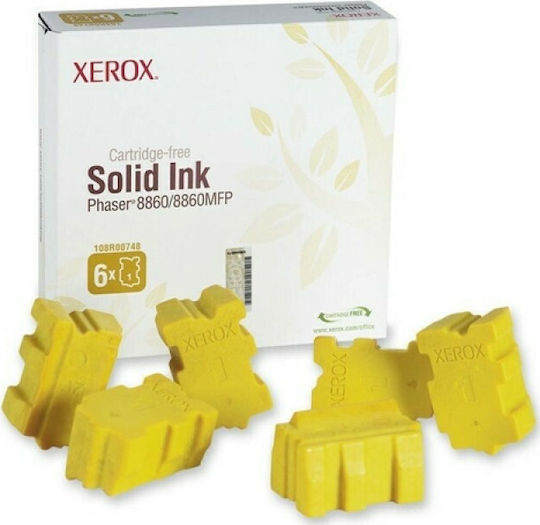 Xerox Γνήσιο Μελάνι Εκτυπωτή InkJet Κίτρινο (108R00748)