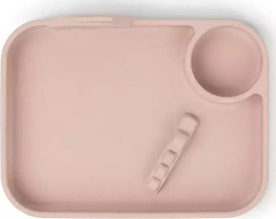 Done by Deer Baby Food Plate Friends made of Silicone Pink