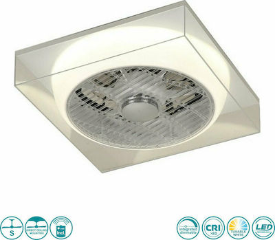 Spot Light Deckenventilator 39.5cm mit Licht und Fernbedienung Weiß