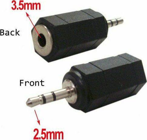 Powertech Convertor 2.5mm masculin în 3.5mm feminin 5 buc 5buc CAB-J014