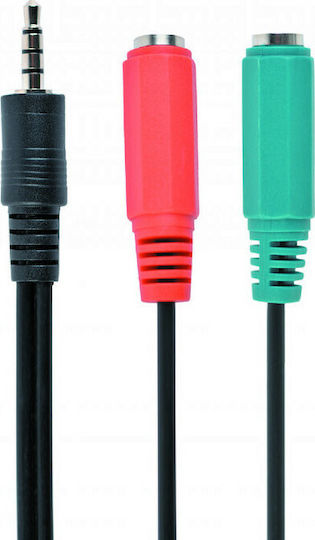 Cablexpert Μετατροπέας 3.5mm male σε 3.5mm 2x female 1τμχ CCA-417