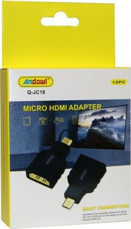 Andowl Q-JC18 Converter micro HDMI male to HDMI female 1pcs