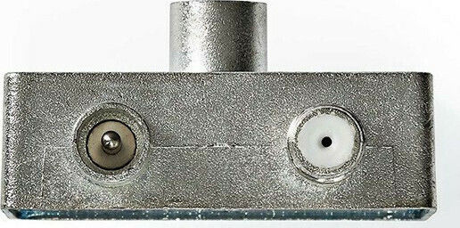 Nedis Konverter F-Stecker weiblich zu Koaxial männlich Silber 1Stück CSGP40970ME