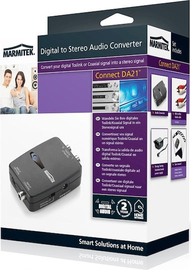 Marmitek DA21 Μετατροπέας Coaxial / Toslink female σε RCA 2x female 1τμχ