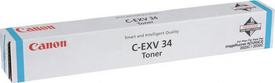 Canon C-EXV34 Γνήσιο Toner Laser Εκτυπωτή Κυανό 19000 Σελίδων (3783B002)