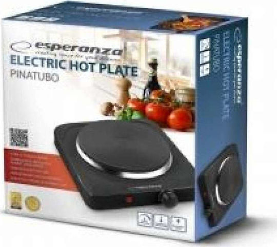 Esperanza Pinatubo Enamel Countertop Single Burner Black
