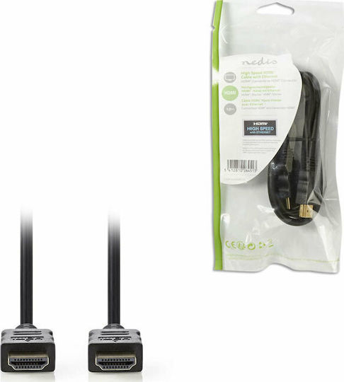 Nedis HDMI 1.4 Високоскоростен 1080p 120Hz Кабел HDMI Мъжки - HDMI Мъжки 1м Черен