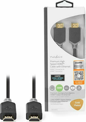 Nedis HDMI 2.0 Cable HDMI male - HDMI male 2m Black