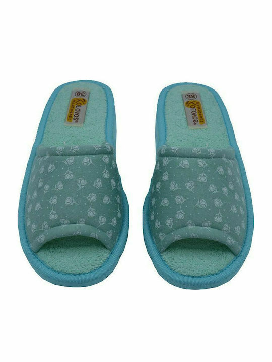 Kolovos Women's Slippers KOL66 Mint