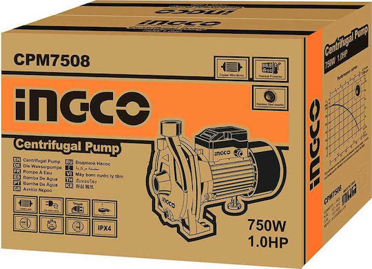 Ingco Electric Surface Water Pump Centrifugal 1hp