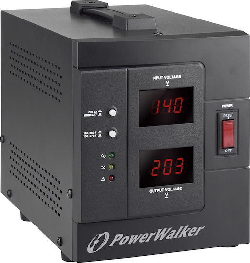 Powerwalker AVR 1500 SIV Voltage Regulator 1500VA with 2 Sockets Current