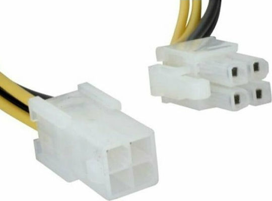 Powertech 4-Pin EPS - 4 Pin EPS Cable 0.2m Μαύρο CAB-W006