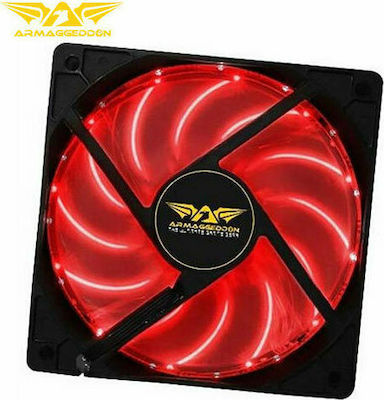 Armaggeddon Scarlet Blade Ventilator Carcasă 120mm cu Iluminare Roșu și Conexiune Molex cu 4 pini 1buc