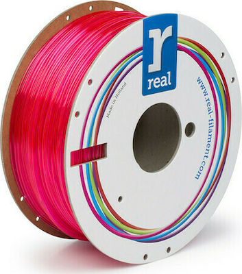 Real Filament PETG 3D Printer Filament 1.75mm Translucent Magenta 1kg