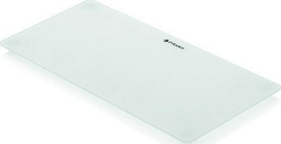 Pyramis Rectangular Glass Chopping Board White 20x43.5cm