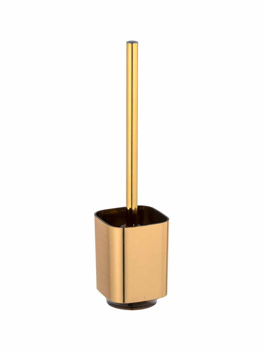 Wenko Auron Plastic Toilet Brush Gold